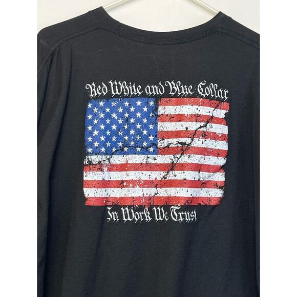 Howitzer Men’s 2XL Black Short Sleeve American Flag Graphic T-Shirt - Picture 8 of 8